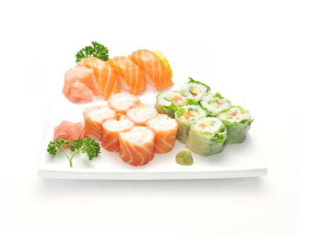 M12.Printemp saumon roll sushi