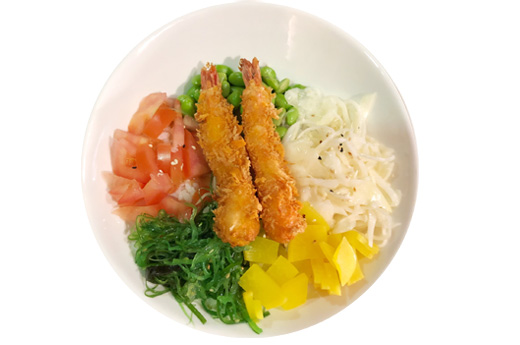 B6.Poke bowl Ebi tempura